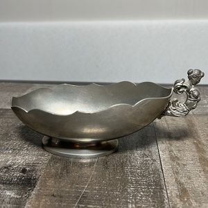 Vintage Insico Pewter Sauce Boat with Mermaid Figurehead: Mendocino